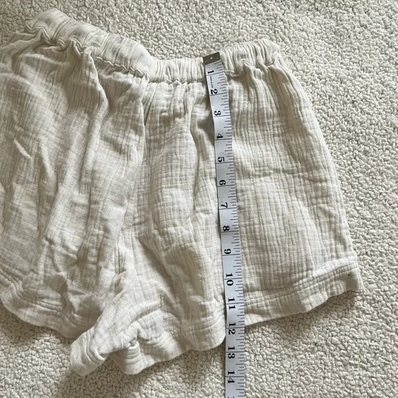 Women's High Waist Beige summer Shorts S - Picture 5 of 6